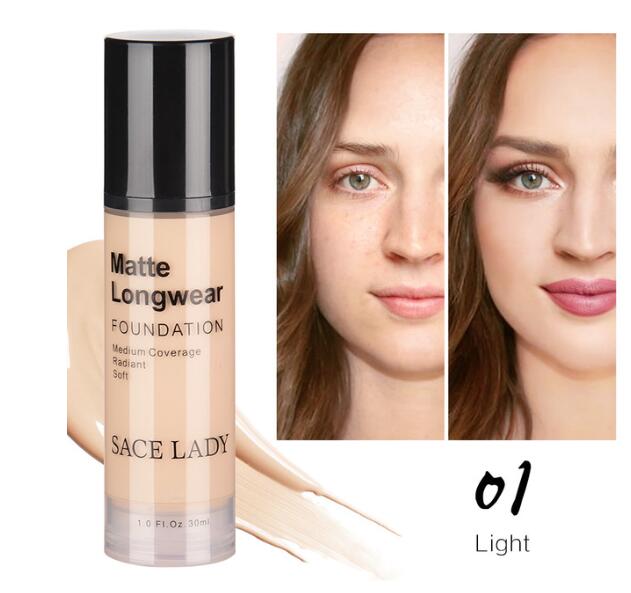 SACE LADY 30ml Face Foundation Makeup Professional Base Make Up For Dark Skin Matte Cream Oil Control Liquid Natural Cosmetic, Color
SACE LADY 30ml Face Foundation Makeup Professional Base Make Up For Dark Skin Matte Cream Oil Control Liquid Natural Cosmetic, Color