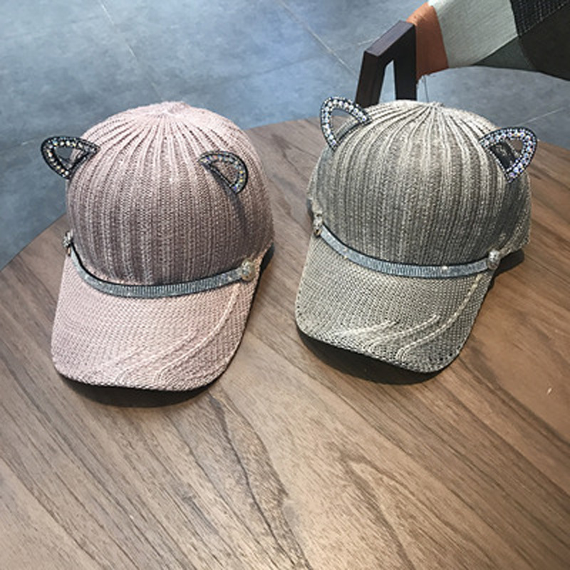 202003-mujiao-cat ear NEW Shining diamond Ventilation lady VISORS cap women baseball hat, White
202003-mujiao-cat ear NEW Shining diamond Ventilation lady VISORS cap women baseball hat, White