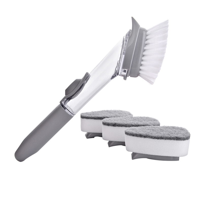 Kitchen Cleaning Brush Automatic Liquid Addition Sponge Dish Washing Brush with Removable Brush head Scrubber Soap Dispenser Cleaning Tools
Kitchen Cleaning Brush Automatic Liquid Addition Sponge Dish Washing Brush with Removable Brush head Scrubber Soap Dispenser Cleaning Tools