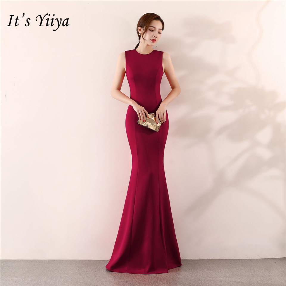 It's Yiiya Mermaid Evening dress Elegant Floor-length Solid long Party Gown Zipper back Sleeveless O-neck Sexy Prom dresses C096, Brown
It's Yiiya Mermaid Evening dress Elegant Floor-length Solid long Party Gown Zipper back Sleeveless O-neck Sexy Prom dresses C096, Brown