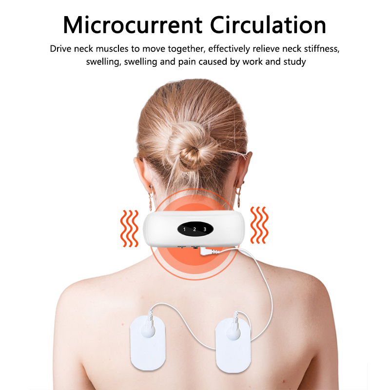 Electric Neck Massager Pulse Back 6 Modes Power Control Far Infrared Heating Pain Relief Tool Health Care Relaxation Machine885522