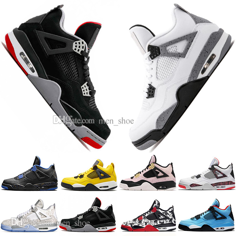 In Stock 2019 New Bred 4 4s What The Cactus Jack Laser Wings Mens Basketball Shoes Denim Blue Pale Citron Men Sport Designer Sneakers 36-47, #22
In Stock 2019 New Bred 4 4s What The Cactus Jack Laser Wings Mens Basketball Shoes Denim Blue Pale Citron Men Sport Designer Sneakers 36-47, #22