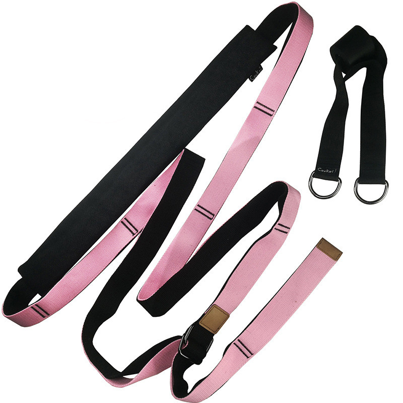 Yoga Strap Exercise Gym Belt Door Flexibility Stretching Legs Stretcher Strap for Yoga Pilates Ballet Resistance Fitness Bands