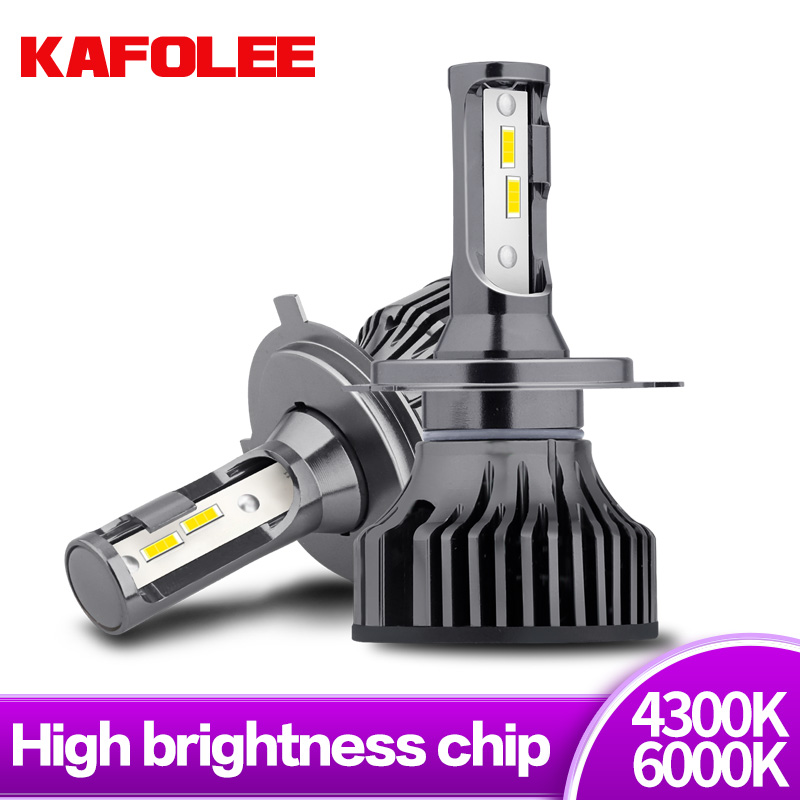 

GZKAFOLEE 2 PCS H4 H7 LED CSP H1 H8 H9 H11 9006 9005 hb3 hb4 HIR2 4300K 6500K Car Headlight Bulb Mini Size Auto Fog Lamp 12V 24V