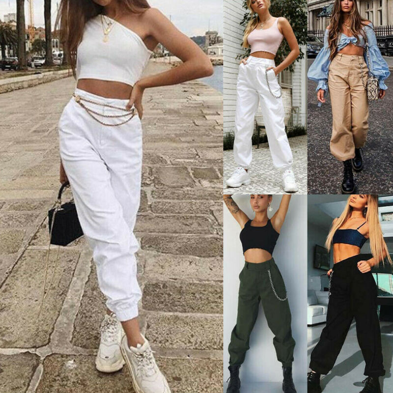 Februaryfrost 2020 Women Fashion Cargo Pants Casual Pant Military Army Harem Pants Combat Camouflage Hiking Trousers Hip Hop Wear, White
Februaryfrost 2020 Women Fashion Cargo Pants Casual Pant Military Army Harem Pants Combat Camouflage Hiking Trousers Hip Hop Wear, White