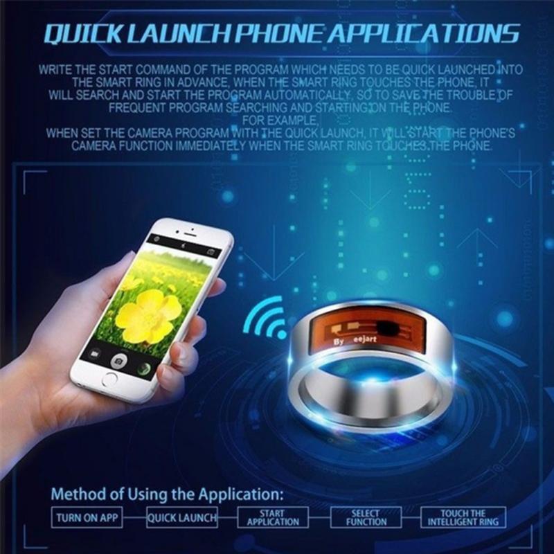 Smart Rings Waterproof Digital Fashion Smart Accessory Control Intelligent Finger NFC Smart Ring Women Men