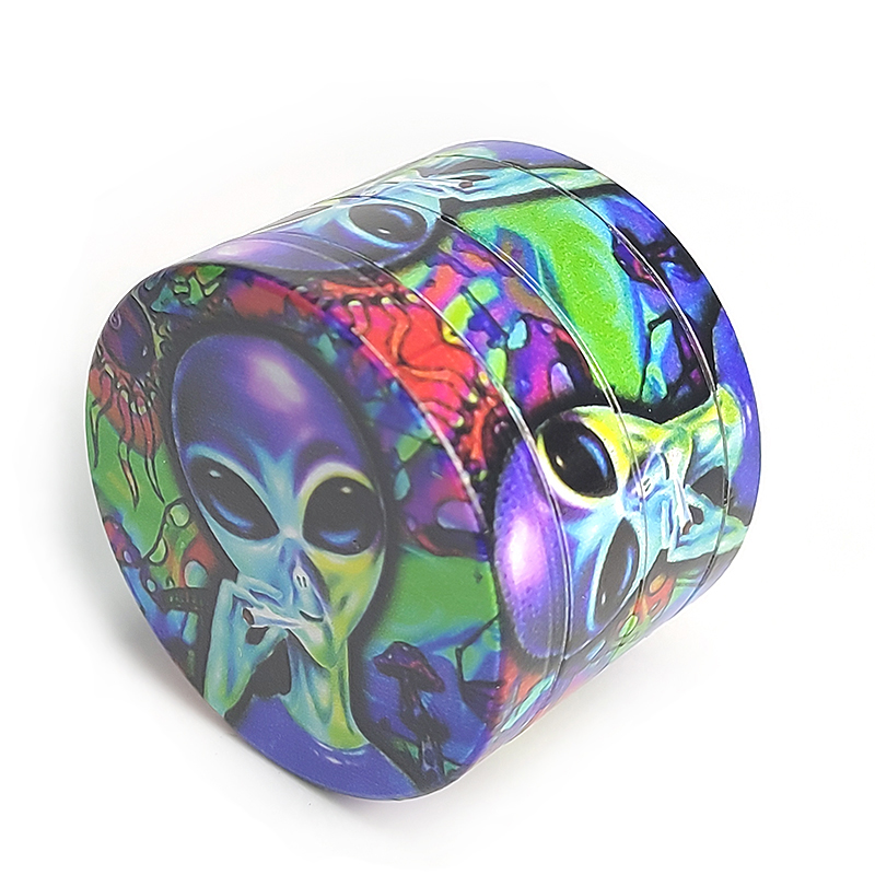 3D Printing Herb Grinder Alien Pattern 4 Layers 50mm Diameter Zinc Alloy Metal Tobacco Herbal Grinders CNC Teeth filter
3D Printing Herb Grinder Alien Pattern 4 Layers 50mm Diameter Zinc Alloy Metal Tobacco Herbal Grinders CNC Teeth filter