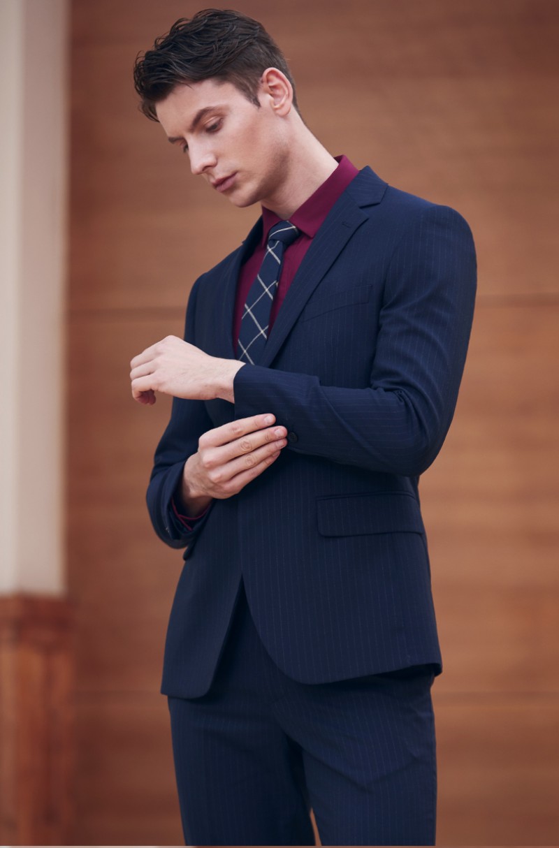 High Quality Wedding Tuxedos Slim Fit Men Suits Two Pieces(Jacket+Pants) Groom Wear Formal Custom Made Blazer