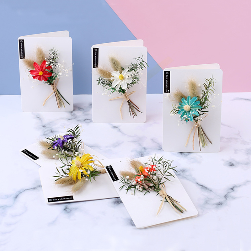 1set DIY Dried Flower Greeting Card Dried Flower Handmade Paper Birthday Invitation Card Thanksgiving Bouquet Blessing
1set DIY Dried Flower Greeting Card Dried Flower Handmade Paper Birthday Invitation Card Thanksgiving Bouquet Blessing