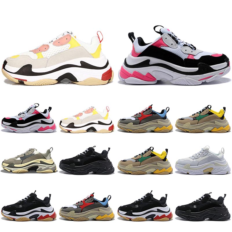 Paris Top quality Triple-S sports sneakers Cream yellow red Black pink Gym blue of men women running shoes size 36-45, A1 triple black
Paris Top quality Triple-S sports sneakers Cream yellow red Black pink Gym blue of men women running shoes size 36-45, A1 triple black