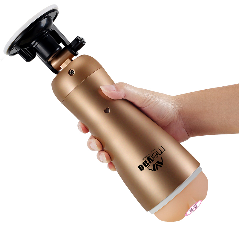 Handfree Masturbation Cup Male Sex Toy Silicone Artificial Vagina Pocket Pussy Male Automatic Masturbator Sex Toys for Men Y191011