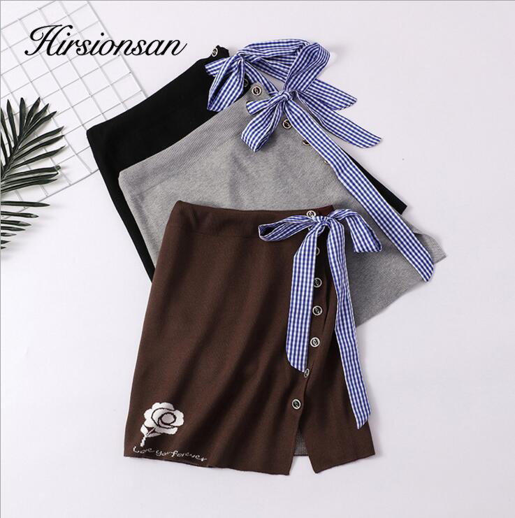 Hirsionsan Rose Embroidery Slim Knitted Skirts Women 2020 Spring Split Soft High Waist Skirts Korean Kawaii Stretchy Mini Skirt, Black
Hirsionsan Rose Embroidery Slim Knitted Skirts Women 2020 Spring Split Soft High Waist Skirts Korean Kawaii Stretchy Mini Skirt, Black