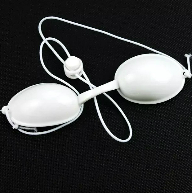 Sleep Masks Eye Protection Goggles Rubber Silicone Eyes Shield for Beauty Salon Treatment Eyepatch for Customer Black White Pink Color