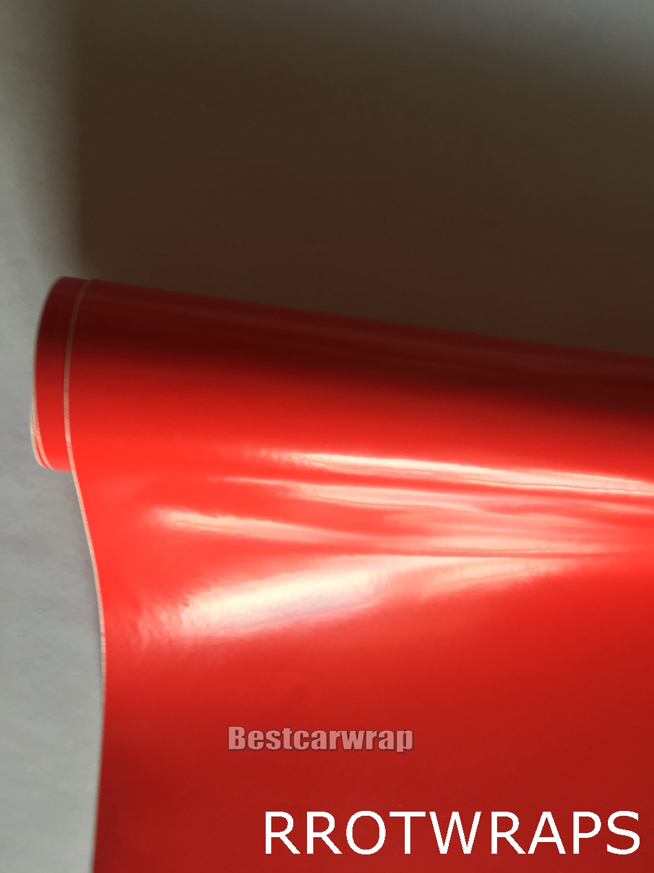 Satin Red Vinyl wrap FOR Whole Car Wrap with air Bubble Free vehicle wrap covering With Low tack glue 3M quality 1.52x20m 5x67ft