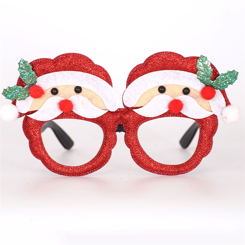 2020 Christmas Decor Glasses for Kids Adults Cute Children Toys Glass santa claus snowman Christmas tree antlers eyewear party prop supplies