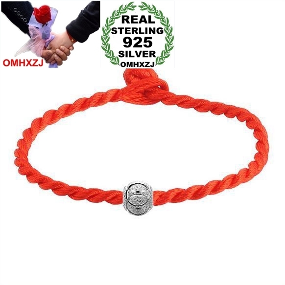 OMHXZJ Wholesale Fashion present High Quality Red rope luck bead Exquisite 925 Sterling Silver Gift Women Bracelets Bangles SZ46
OMHXZJ Wholesale Fashion present High Quality Red rope luck bead Exquisite 925 Sterling Silver Gift Women Bracelets Bangles SZ46