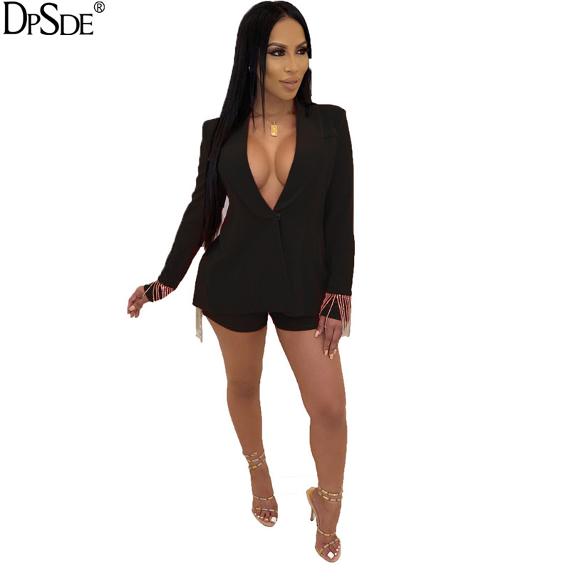 DPSDE Black Tassel Vocation Two Pieces Set Women Autumn Turn Down Collar V Neck Sexy Top White Tall Waist Bodycon Short Pants, Red
DPSDE Black Tassel Vocation Two Pieces Set Women Autumn Turn Down Collar V Neck Sexy Top White Tall Waist Bodycon Short Pants, Red