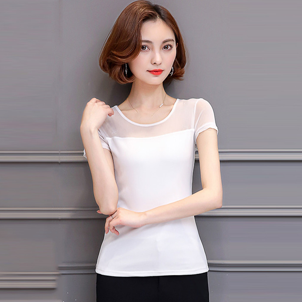 FREE OSTRICH Womens Tops And Blouses Short Sleeve Mesh Stitching Popular Solid Color Trend Family Loose Blouses Woman FASHION, Black
FREE OSTRICH Womens Tops And Blouses Short Sleeve Mesh Stitching Popular Solid Color Trend Family Loose Blouses Woman FASHION, Black