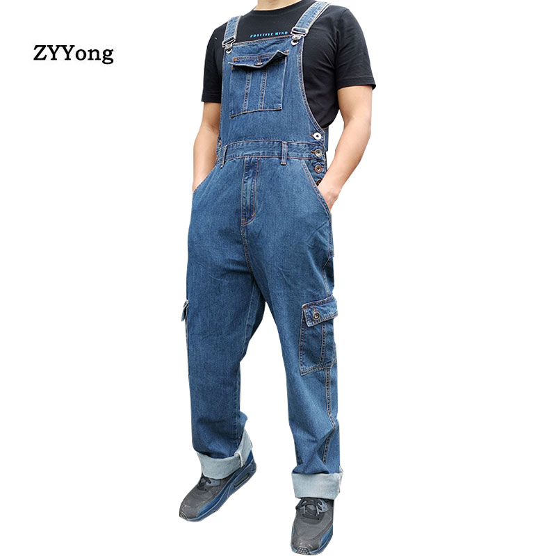 Overalls Men Denim Jumpsuit Bib Loose Large Size Straight Jeans Hip Hop Cargo Pants Streetwear Leisure Blue Rompers Trousers
Overalls Men Denim Jumpsuit Bib Loose Large Size Straight Jeans Hip Hop Cargo Pants Streetwear Leisure Blue Rompers Trousers