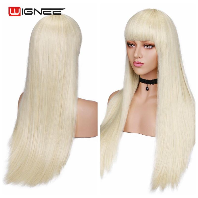 Wignee Long Straight White Synthetic Wigs With Bang for Women Hair Cosplay /Party /Costume Glueless Natural Female Hair Wigs
Wignee Long Straight White Synthetic Wigs With Bang for Women Hair Cosplay /Party /Costume Glueless Natural Female Hair Wigs