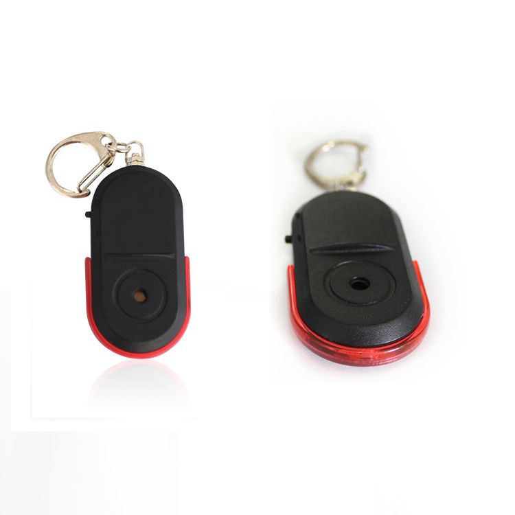 New Arrival Wireless 10m Anti-Lost Alarm Key Finder Locator Keychain Whistle Sound Control LED Light Mini Anti Lost Key Finder