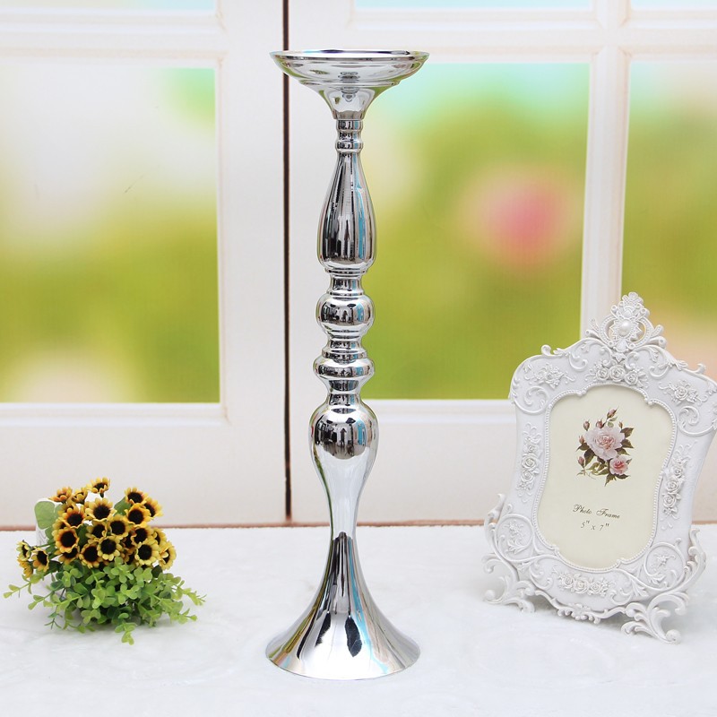 Metal Candle Holders 50cm20quot Flower Vase Rack Candlestick Wedding Table Centerpiece Event Road Lead Candle Stands