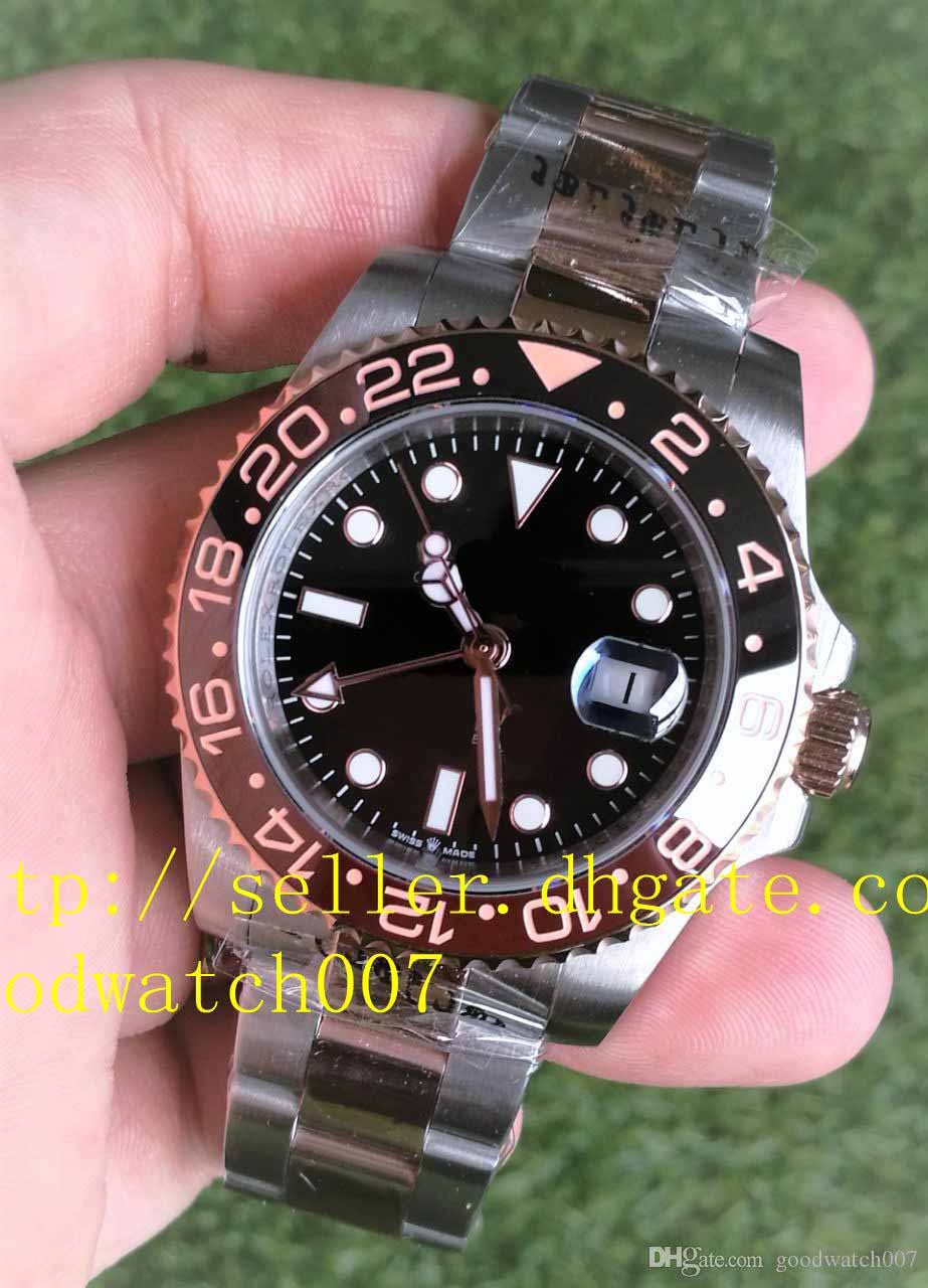 hot BOX 2019 Men's date Sport Watches High Quality Gold & SS GMT Ceramic ROOT BEER mechanical men's Automatic Mens Watch, Black
hot BOX 2019 Men's date Sport Watches High Quality Gold & SS GMT Ceramic ROOT BEER mechanical men's Automatic Mens Watch, Black