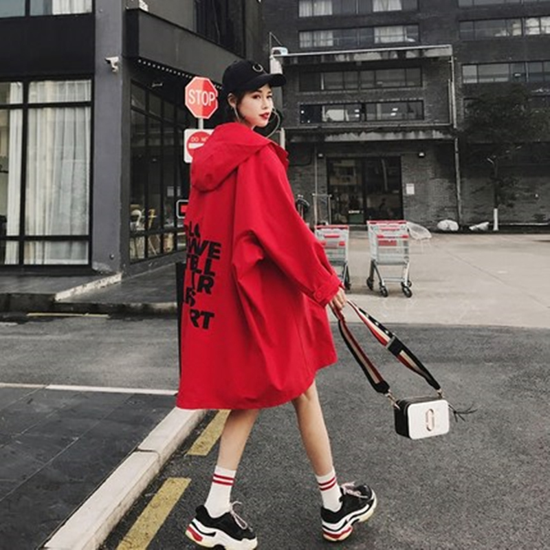 Women Autumn Spring New batwing sleeve Zipper Hooded dust coats Female Loose Casual Comfortable Concise Style wind coats ZX1012, Red
Women Autumn Spring New batwing sleeve Zipper Hooded dust coats Female Loose Casual Comfortable Concise Style wind coats ZX1012, Red