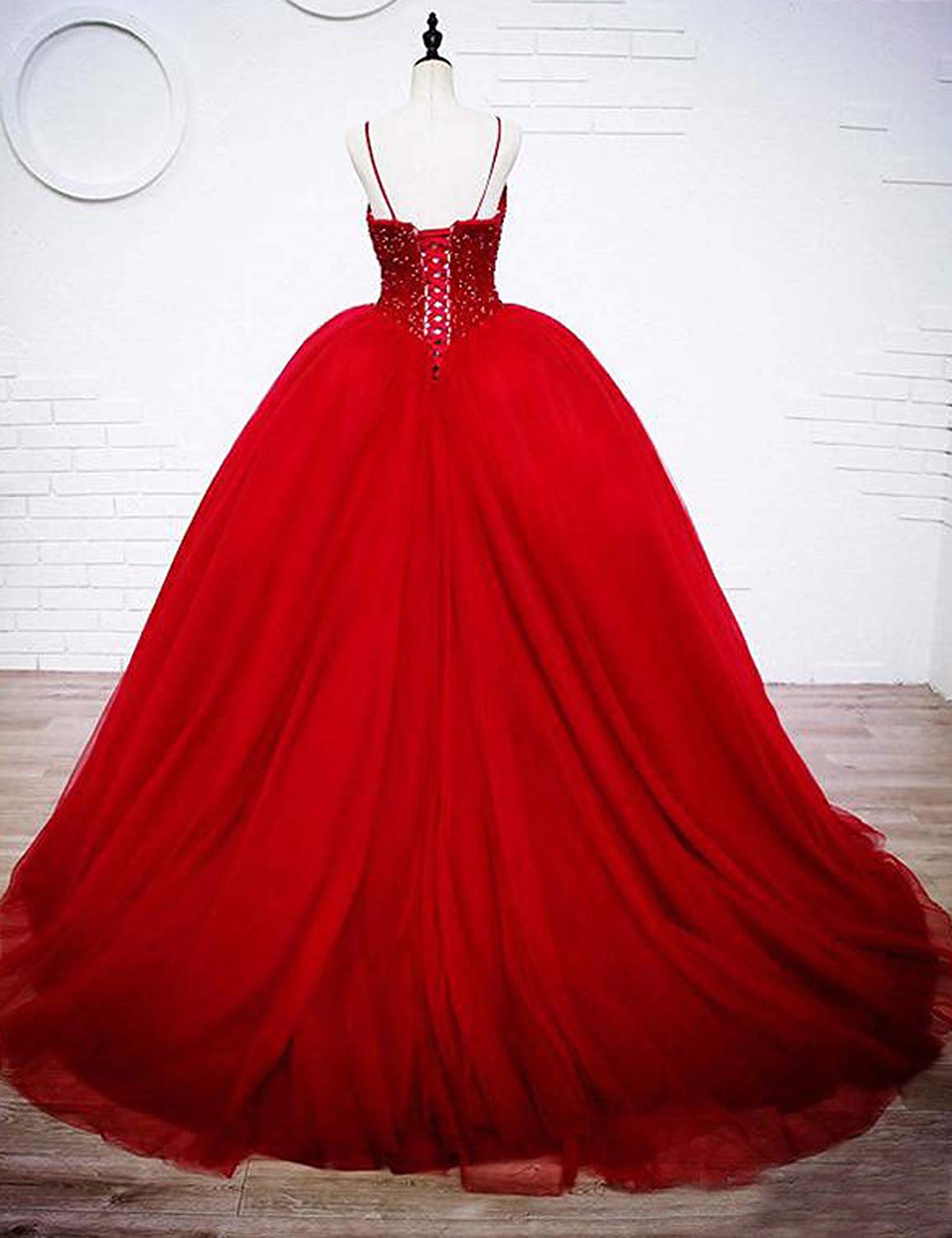 Red Quinceanera Dresses 2019 Elegant Ball Gown Beaded Sweet 16 Dresses Plus Size Formal Prom Party Gown Vestidos De 15 Anos QC1321