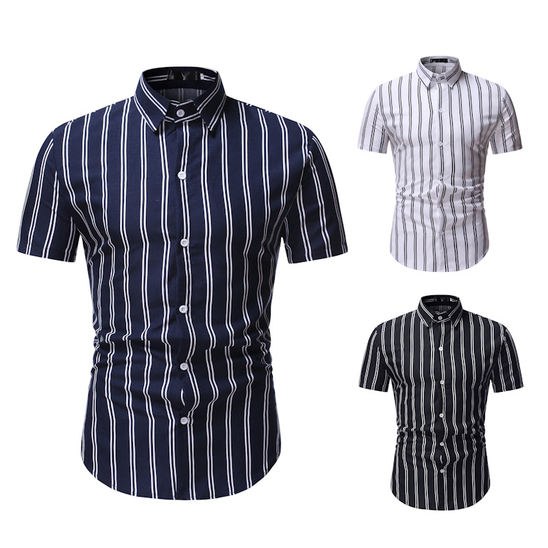 Mens brand new creative personalized fashion business leisure beach Hawaiian shirt short sleeved summer striped shirt men shirts, Black
Mens brand new creative personalized fashion business leisure beach Hawaiian shirt short sleeved summer striped shirt men shirts, Black