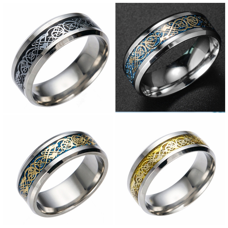 wholesale 25Pcs 8mm celtic dragon band 316L stainless steel rings fashion band jewelry finger ring
wholesale 25Pcs 8mm celtic dragon band 316L stainless steel rings fashion band jewelry finger ring
