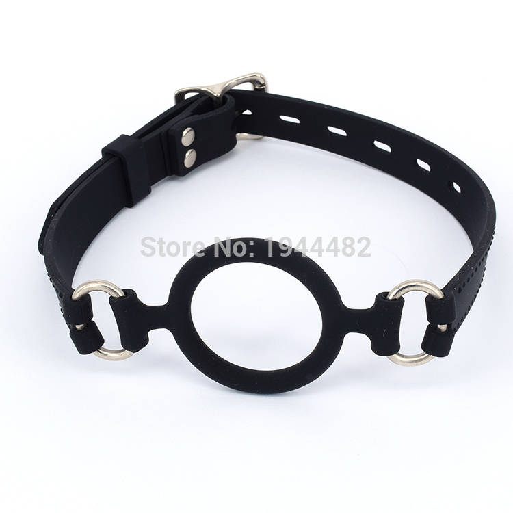 SODANDY Open Mouth Gag Silicone Ball Gag Sex Slave Sex Toys For Women Bondage Restraint O Ring Gag Adult Game For Couple Torture C18112701 - view 5