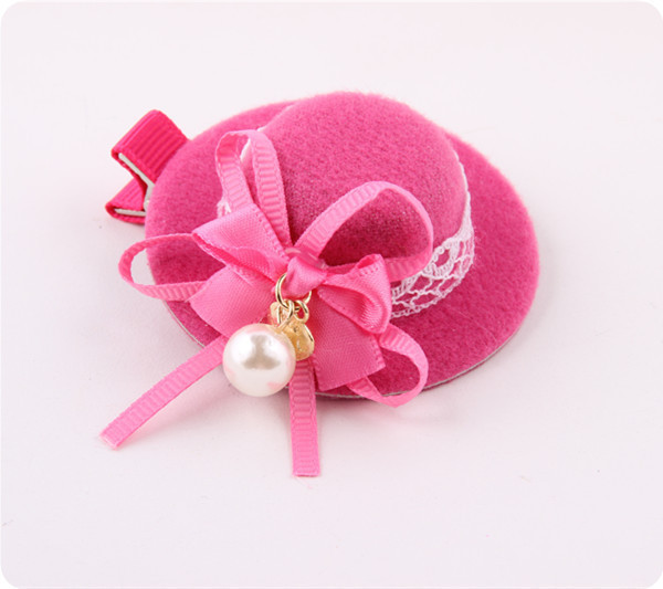 Mini Hat Baby Girls Hair Clip Barrette Style Accessories For Children Hair Hairclip Ornaments Hairpins Head Decorations Tiaras