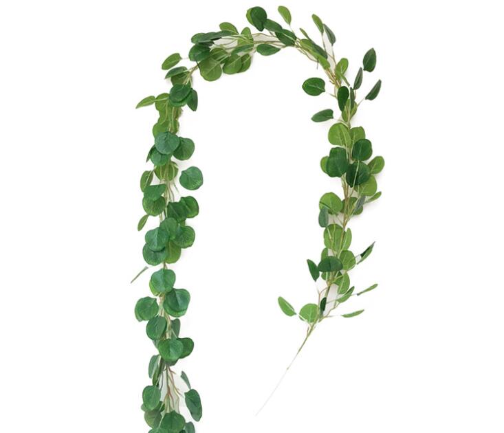 Artificial Green Eucalyptus Vines Rattan artificial Fake Plants Ivy Wreath Wall Decor Vertical Garden Wedding Decoration