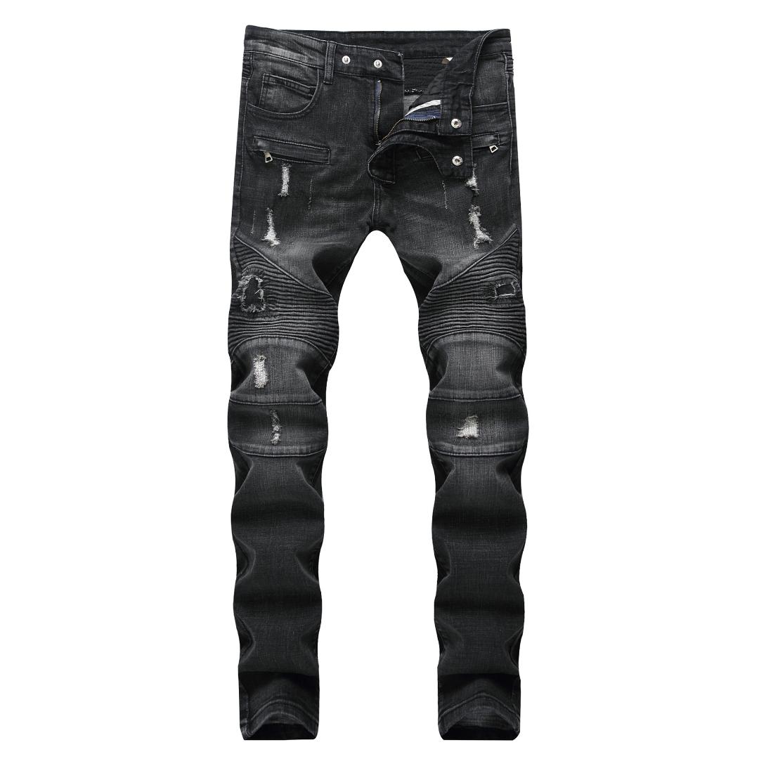 Black Jeans Men Hole Casual Ripped Jeans Slim Fit Rap Hip Hop Pants Straight Classic Pleated Denim Trousers Biker, Army green
Black Jeans Men Hole Casual Ripped Jeans Slim Fit Rap Hip Hop Pants Straight Classic Pleated Denim Trousers Biker, Army green