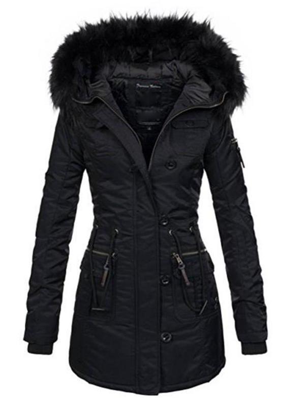 2020 women winter thicken warm coat female autumn hooded cotton fur plus size basic jacket outerwear slim long ladies, Black
2020 women winter thicken warm coat female autumn hooded cotton fur plus size basic jacket outerwear slim long ladies, Black