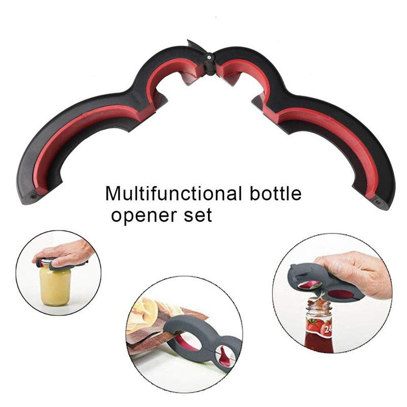 6 in 1 Multi Function Can Opener Bottle Openers Stainless Steel Jar Gripper Can Wine Beer Lid Twist Off Jar Opener Claw
6 in 1 Multi Function Can Opener Bottle Openers Stainless Steel Jar Gripper Can Wine Beer Lid Twist Off Jar Opener Claw