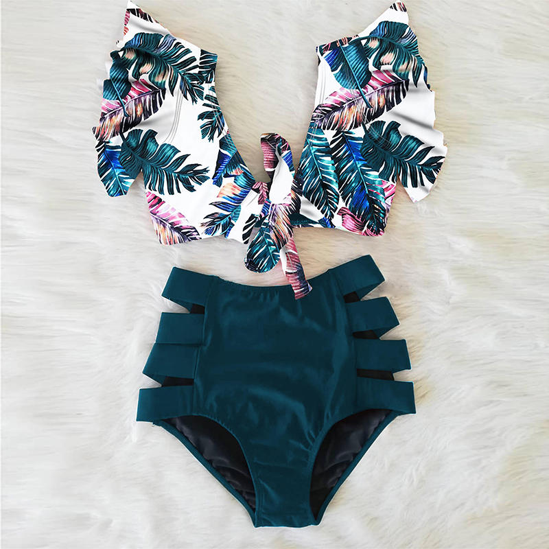 High Waist Ruffled Sexy Bikini Set 2020 Flounce Biquini Swimwear Women Two Pieces Swimsuit Floral Beachwear V-Neck Bathing Suit
High Waist Ruffled Sexy Bikini Set 2020 Flounce Biquini Swimwear Women Two Pieces Swimsuit Floral Beachwear V-Neck Bathing Suit