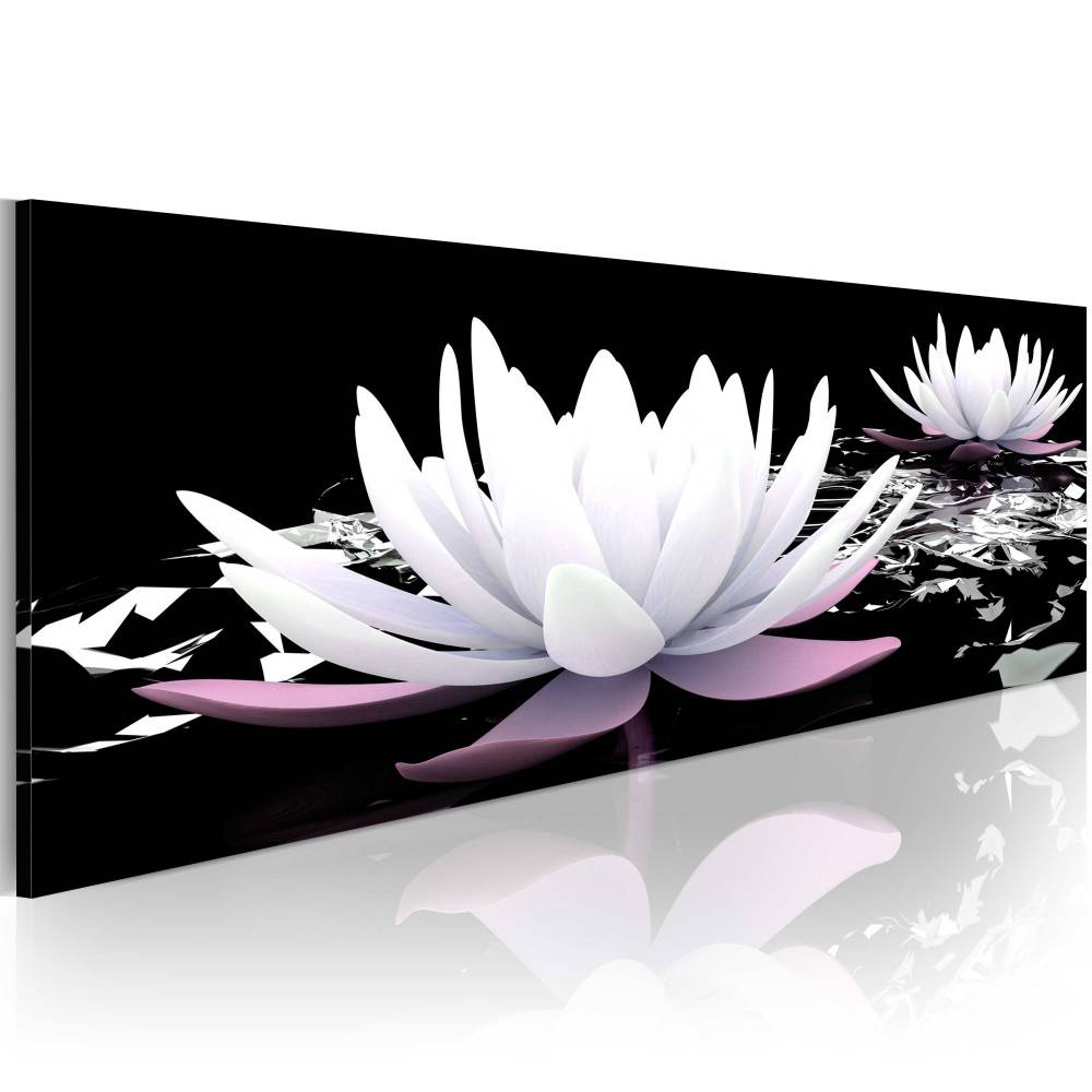 Lotus Flower Abstract Oil Painting on Canvas Home Decor Wall Art Canvas Print Art Decor Watercolor Landscape Multicolor