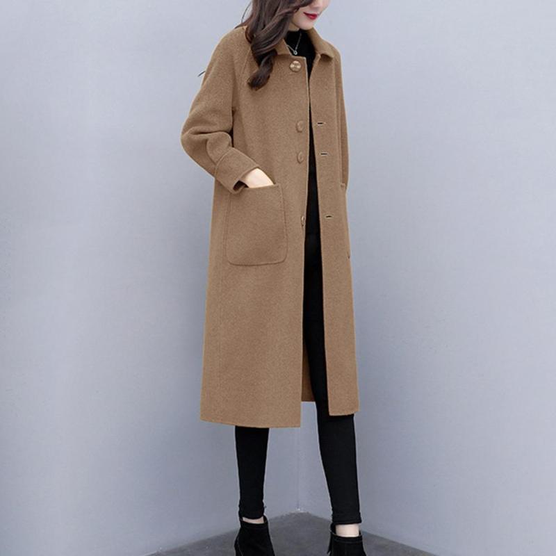 Comfort Soft Warm Solid Button Cardigan Coat Women Fashion Trend Turn Down Collar Long Sleeves Pocket Long Overcoat, Coffee
Comfort Soft Warm Solid Button Cardigan Coat Women Fashion Trend Turn Down Collar Long Sleeves Pocket Long Overcoat, Coffee
