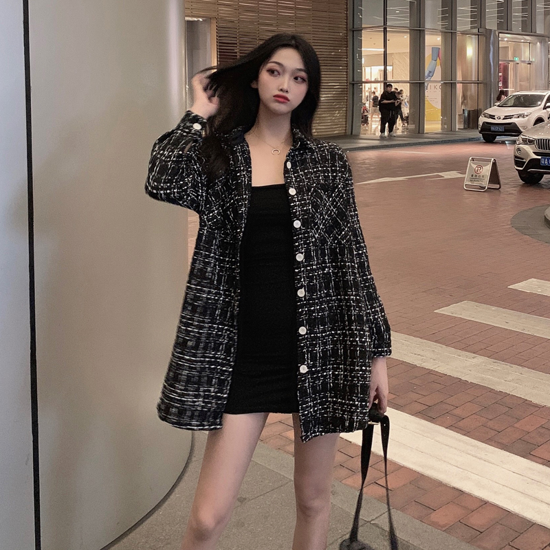 New Autumn Female Small Fragrance Wool Coat Women Long Sleeve Turn-down Collar Outwear Jacket Casual Elegant Korean Style Jacket, Black
New Autumn Female Small Fragrance Wool Coat Women Long Sleeve Turn-down Collar Outwear Jacket Casual Elegant Korean Style Jacket, Black
