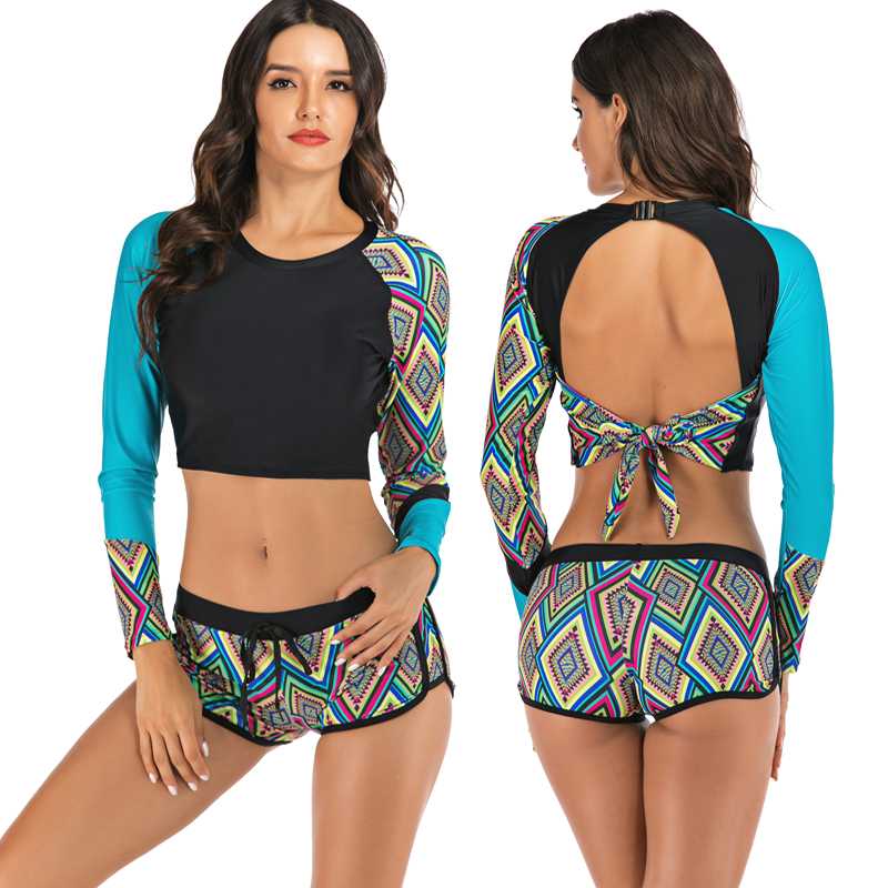 Rash Guard 2019 Surfing swimsuits for women Swimwear 2 Piece Long sleeve Monokini Surfing suit Tunics for Beach wear Quick Dry, 7708
Rash Guard 2019 Surfing swimsuits for women Swimwear 2 Piece Long sleeve Monokini Surfing suit Tunics for Beach wear Quick Dry, 7708