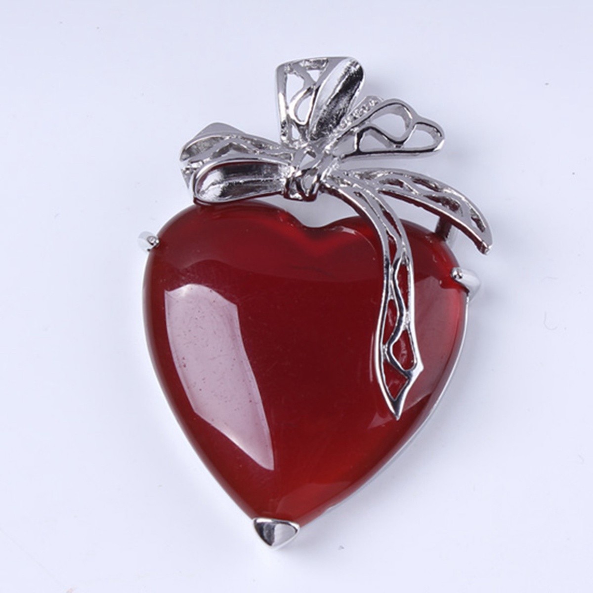 Heart-shaped pendant female charm crystal natural stone necklace earrings jewelry making