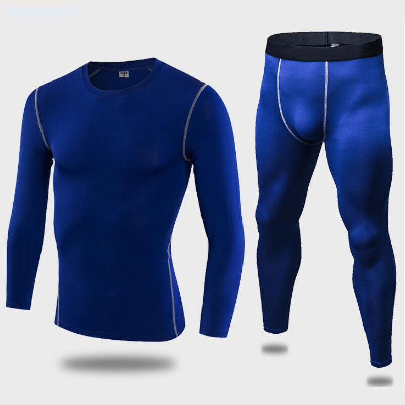 Men's tactical fleece thermal underwear sweat quick drying thermo underwear mens breathable elasticity Long Johns tops pants set