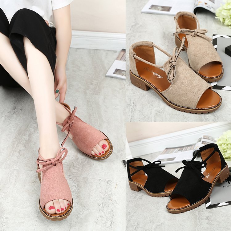 Hot Sale-new foreign summer 2019 trade all-around casual flat bottom sandals strap flat heel set toe open shoes