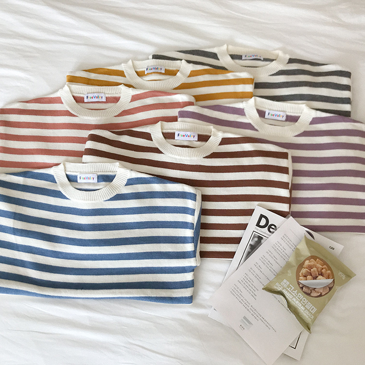 Stripe Women Knitted Sweater Long Sleeve Blue Orange Yellow Pullovers Korean Style Winter Tops, Black
Stripe Women Knitted Sweater Long Sleeve Blue Orange Yellow Pullovers Korean Style Winter Tops, Black