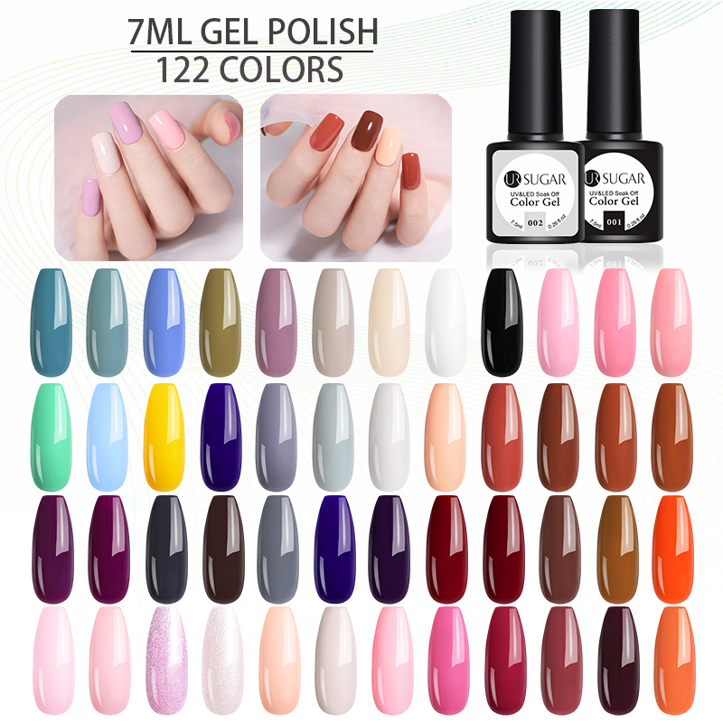 UR SUGAR Gel Polish Set All For Semi Permanent Vernis top coat UV LED Gel Varnish Soak Off Nail Art Nail Polish, 96
