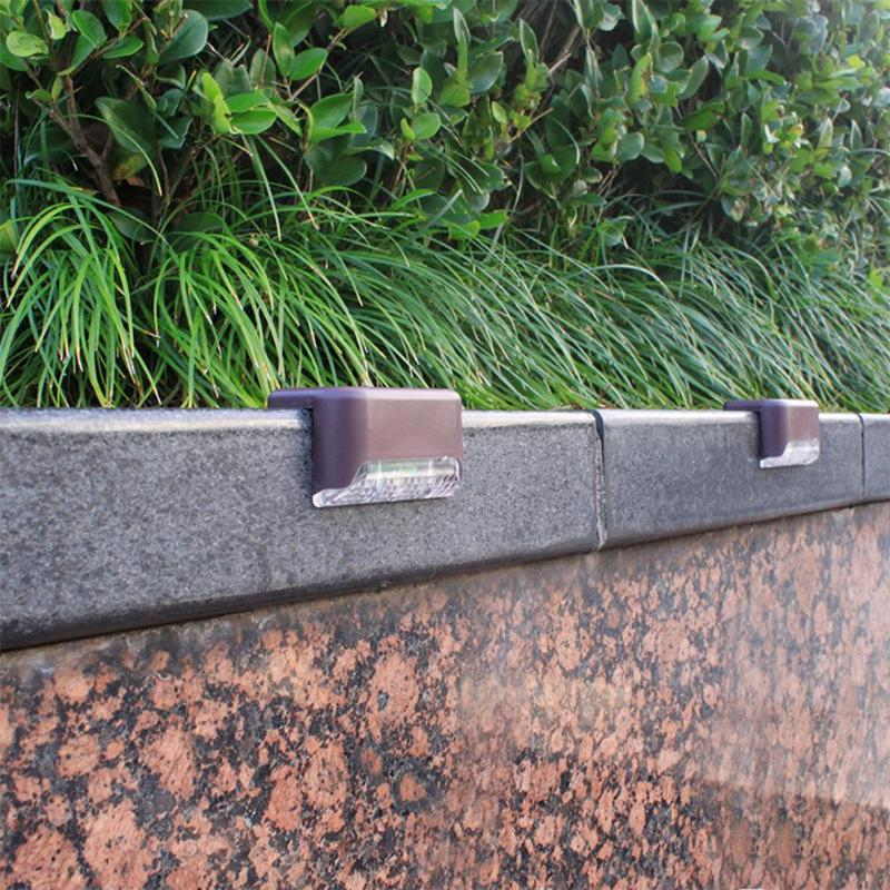 LED Solar Path Stair Outdoor Light Landscape Lamp Energy-efficient Driveway Fence Lights for Stair Courtyard Droshipping