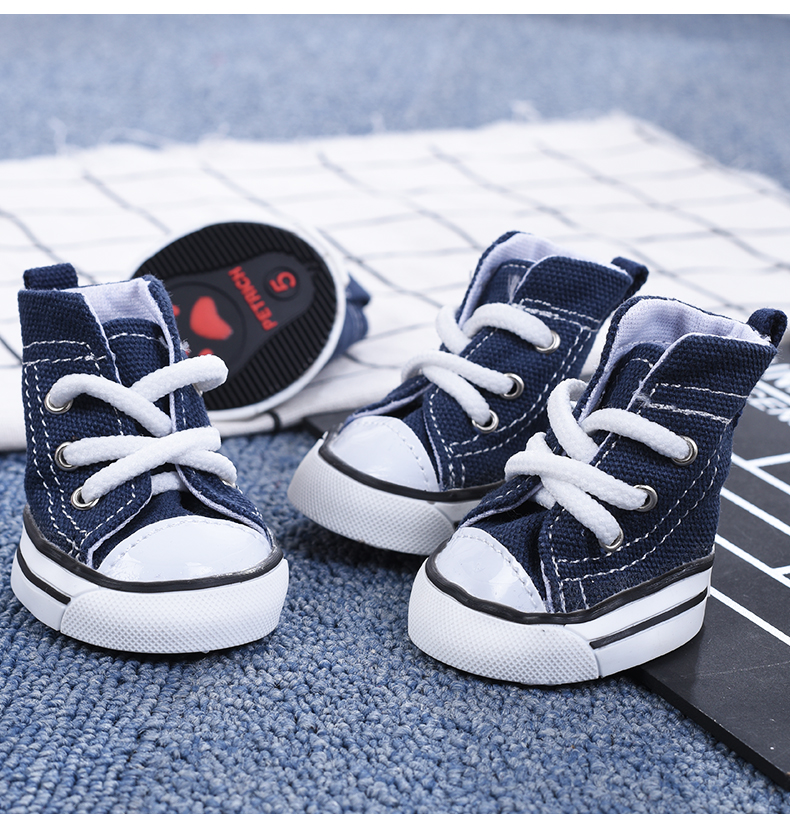 New Blue Classic Casual Denim Canvass Style Pet Dog Shoes Sport Styles Small Dog Shoes Ati-Slip Shoes Dog Small Pet Supplies, Dark blue
New Blue Classic Casual Denim Canvass Style Pet Dog Shoes Sport Styles Small Dog Shoes Ati-Slip Shoes Dog Small Pet Supplies, Dark blue