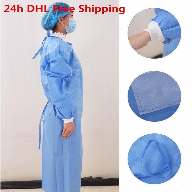FREE SHIPPING Waterproof Isolation Clothes Frenulum Protective Clothing Disposable Gowns One Time Non Woven Fabric Protection Suits
FREE SHIPPING Waterproof Isolation Clothes Frenulum Protective Clothing Disposable Gowns One Time Non Woven Fabric Protection Suits